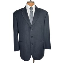 Paolo Vista Sport Coat 44R Wool Gray 2 Button Jacket Vitale Barberis Can... - £46.07 GBP