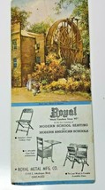 Ink Blotter Card Royal Metal Furniture Modern American Schools Chicago V... - $14.20