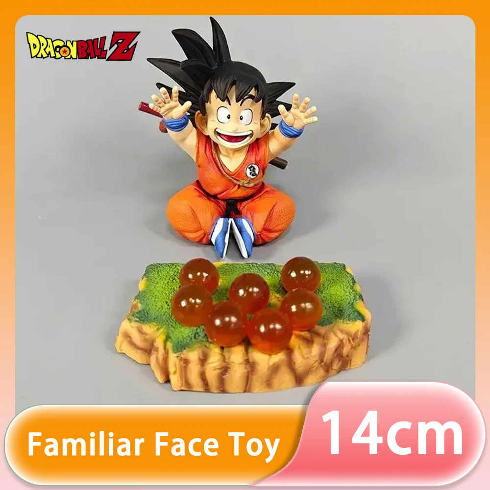 14cm Dragon Ball Gk Anime Figure Son Goku With Base Kid Goku Figurine Action - £21.00 GBP+