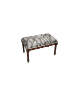123 Creations Grey Fern Upholstered Wooden Bench Wood Stain - €270,58 EUR