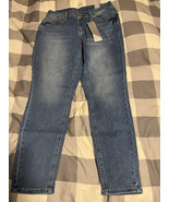 Ashley Stewart Fearless Skinny Jeans Size 14 Short Blue Denim Stretch NWT - $19.24