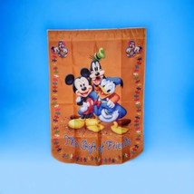 The Gift Of Friends Flag -Mickey &amp; Friends ~ 28 x 40 ~ Hamilton Collection - $36.58