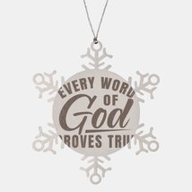 Motivational Christian Stainless Steel Bracelet, Every Word of God Prove... - £19.54 GBP