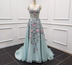 Beautiful Evening Dresses 3D Flower Elegant Luxury Wedding Party Dress Two Piece - £513.59 GBP