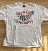 Harley Davidson T Shirt Mens 2XL BLACK Wolf Bristol VA Wing Wheel - £31.17 GBP