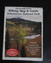 EARTHWALK PRESS  HIKING MAP AND GUIDE YELLOWSOTNE NATIONAL PARK WATERPROOF - £3.71 GBP