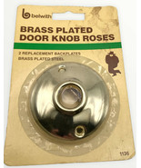 NOS Belwith #1136 2 PCS 2-1/2 Brass Plated Steel Door Knob Replacement R... - £8.35 GBP