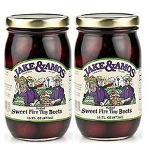 Jake &amp; Amos Amish Made Sweet Fire Tiny Beets- 2/16 oz. Jars - $26.68