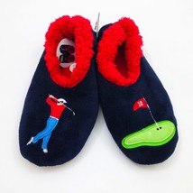 Snoozies Men&#39;s Slippers Golf the 18th Hole Medium 9/10 Dark Navy Blue - $241.08 MXN