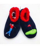 Snoozies Men&#39;s Slippers Golf the 18th Hole Medium 9/10 Dark Navy Blue - $238.43 MXN