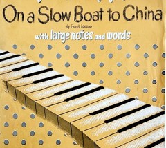 On A Slow Boat To China 1948 Sheet Music Simplified Piano Loesser DWFF2 - $19.99