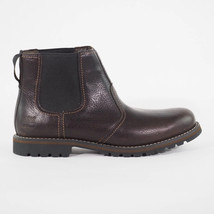 Timberland Men&#39;s Larchmont Dark Brown Leather Chelsea Boot 9706A ALL SIZES - £111.90 GBP