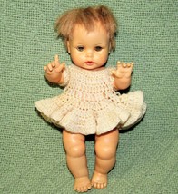 1964 Ideal Tearie Dearie Doll With Squeaker Vintage Baby Sleepy Eyes Eyelashes - £12.43 GBP