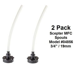 2 SCEPTER MFC Military Fuel Can GAS SPOUT 3/4&quot; 19mm Pour Nozzle for 2.5/5 Gallon - £85.80 GBP