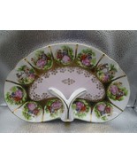 VTG Fragonard Courting Couple Medallion Porcelain Dish Tray with handle ... - $94.05