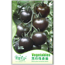 Fresh Seeds Black Tomato Middle Sized Fruit Seeds Pack 25 Seeds Tasty Edible Swe - £10.78 GBP