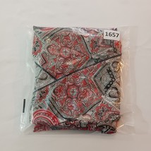 Blue Diamond Women's Paisley Red & Gray Blouse Top Size 20 image 10