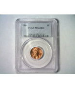 1966 LINCOLN CENT PENNY PCGS MS66 RD ONLY 39 GRADED HIGHER PREMIUM QUALI... - $44.00