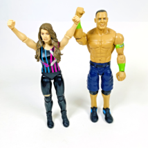 Mattel WWE Basic Series Lot: John Cena &amp; Nikki Cross Wrestling Action Figure WWF - $14.92