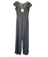 Rolla Coster Women&#39;s Ruched Front Jumpsuit - Short Ruffle Sleeve Size S ... - $40.72 CAD