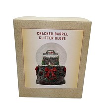 Cracker Barrel Glitter Old Country Store Snow Globe Lighted Discontinued - $34.64