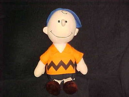 13&quot; Peanuts Charlie Brown Plush Doll 1966 United Feature Syndicate Vintage - £46.71 GBP