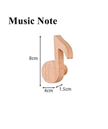 Wood Music Wall Hook, Wall Hanger, Wood Peg Hook, Hat Rack,Towel Hook(se... - £10.45 GBP