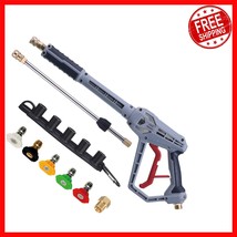 Efficient 4500 PSI Pressure Washer Gun with Extension Wand &amp; Comfortable... - $52.37