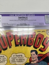 Superboy #1 CGC 2.5 (R) 1949 Superman Appears, Kicks Off Longtime Series... - £1,484.71 GBP