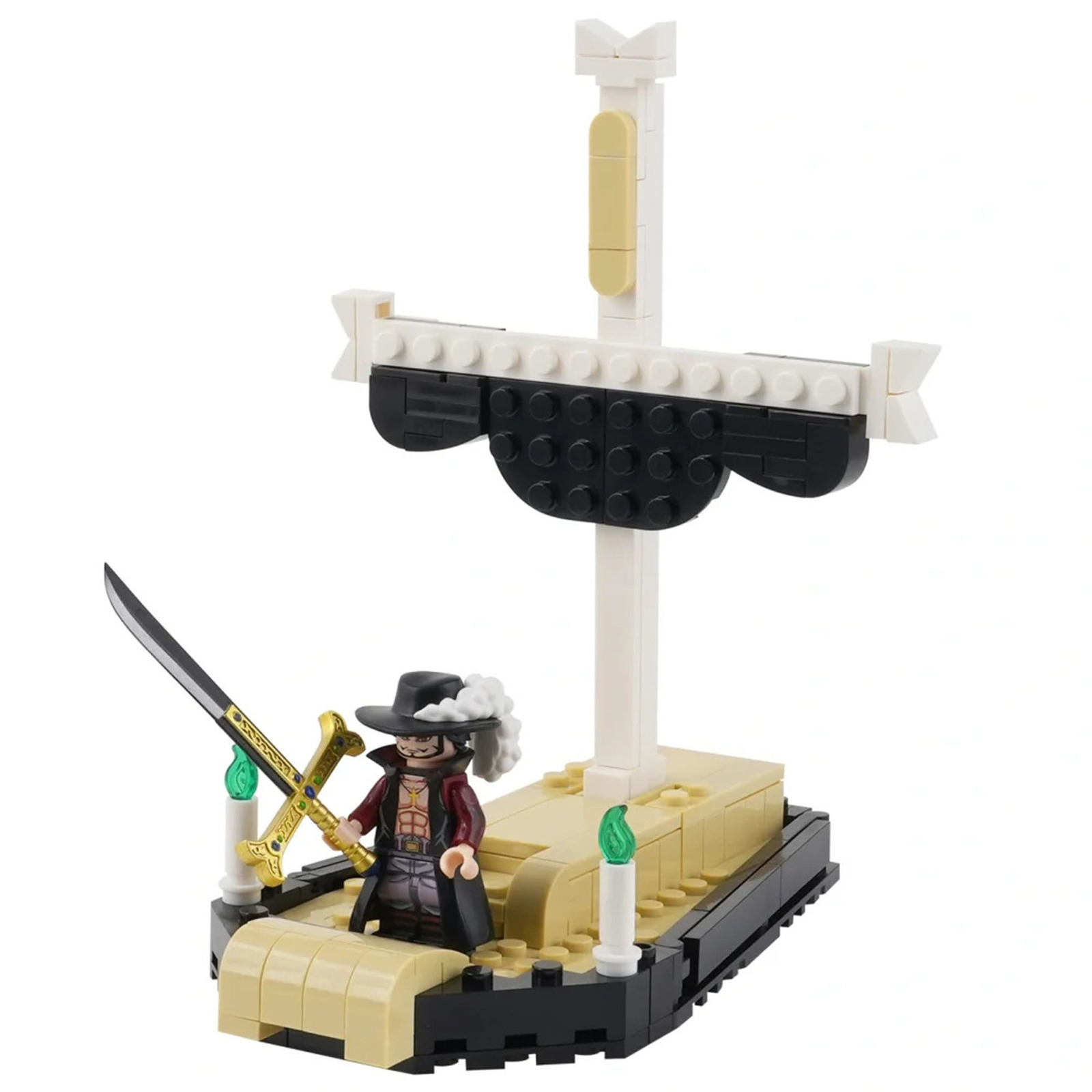 Anime One Piece Dracule Mihawk Portgas·D·Ace Minifigures Building Toy