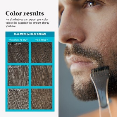 Just For Men Mustache & Beard, Beard Coloring for Gray Hair with Brush, With Ker Item image 6