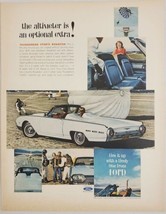 1962 Print Ad Ford Thunderbird Sports Roadster Convertible Bucket Seats - £12.25 GBP