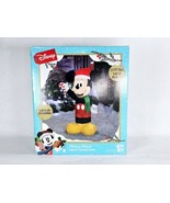 New! Disney 3.5 Foot Mickey Mouse Airblown Inflatable Yard Decor LED Chr... - £59.76 GBP