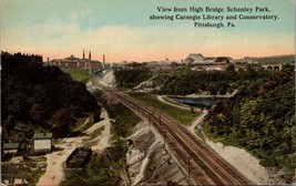 View from High Bridge Schenley Park Pittsburg PA Postcard PC651 - £3.97 GBP