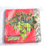 Teenage Mutant Ninja Turtles TMNT 16 Beverage Paper Napkins Party 2003 H... - £4.50 GBP
