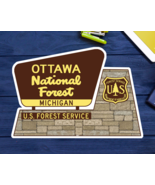 Ottawa National Forest Decal Sticker 3.75&quot; x 2.75&quot; Michigan Vinyl - £4.12 GBP