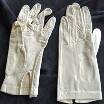 Very Nice Vintage Supple Leather Ladies Gloves Wrist Length Size 6.5 - VGC - $39.59