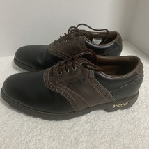 FootJoy GreenJoys Golf Shoes Mens Size 9M Black &amp; Brown Soft Spikes FJ# ... - $23.03 CAD