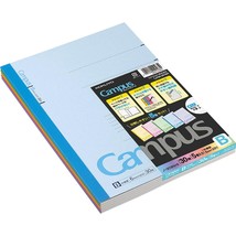 Kokuyo Campus Notebook, B 6mm(0.24in) Ruled, Semi-B5, 30 Sheets, 35 Lines, Pack  - £17.57 GBP