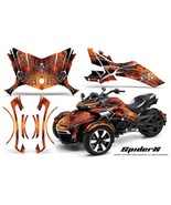 CAN-AM BRP SPYDER F3 GRAPHICS KIT CREATORX DECALS SPIDERX ORANGE - $329.76
