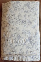 Ralph Lauren LRL Cottage Floral Chic Sheet KING FLAT Lavender &amp; White - £69.93 GBP