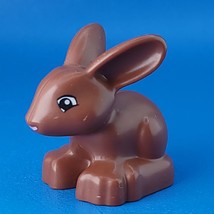 Lego Duplo Brown Rabbit Bunny Animal Figure Minifigure Barn Farm Zoo Pet - £4.73 GBP