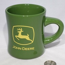 John Deere Green Mug Coffee Diner Style Logo Licensed Product Double Sided EUC - $12.95