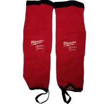 Milwaukee Protective Arm Sleeves 16 in length Red 4Way Stretch Cut 3 Res... - $5.99
