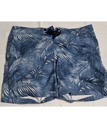 Original Penguin Munsing Wear Swim Board Shorts Blue Hawaiian Mens Size 34 - $25.30 CAD