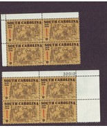 *US Scott #1407 South Carolina 1970 - 6c MNH 2 Plate Blocks of 4 - $6.63 CAD