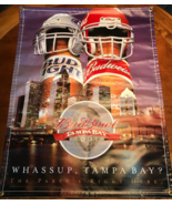 Bud Bowl Large Hanging Banner - 2001 - Whassup, Tampa Bay? - $102.84