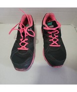 NIKE Black &amp; Pink with Silver Nike Logo Lunarlon Forever 2, Women Size 9.5  - $11.26