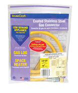 Brasscraft Gas Connector Coated Stainless Steel 48 &quot; 1/2 &quot; Mip X 3/8 &quot; M... - $48.12 CAD