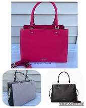 Kate Spade leila medium triple compartment satchel Pebbled Leather - $149.00